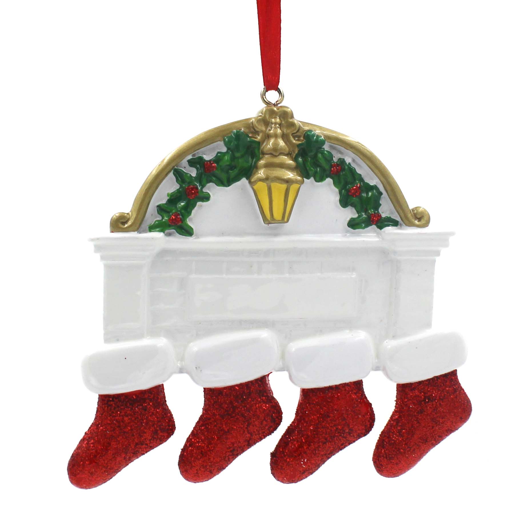stocking family of 6 personalized christmas ornament