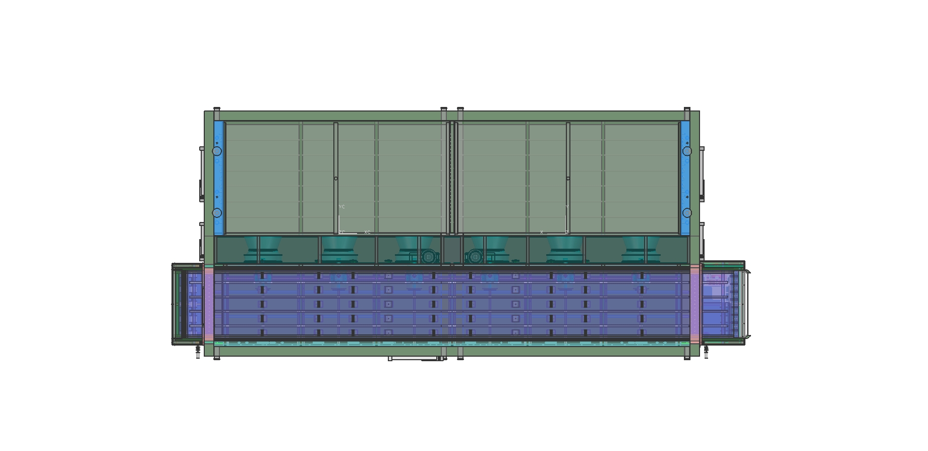 fluidized freezer 流化床速凍機圖紙