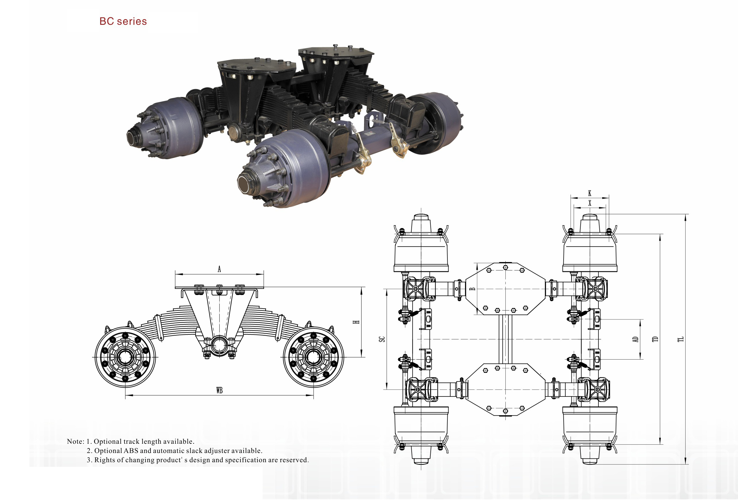 bogie suspension -bcg spoke axle low separate platform series