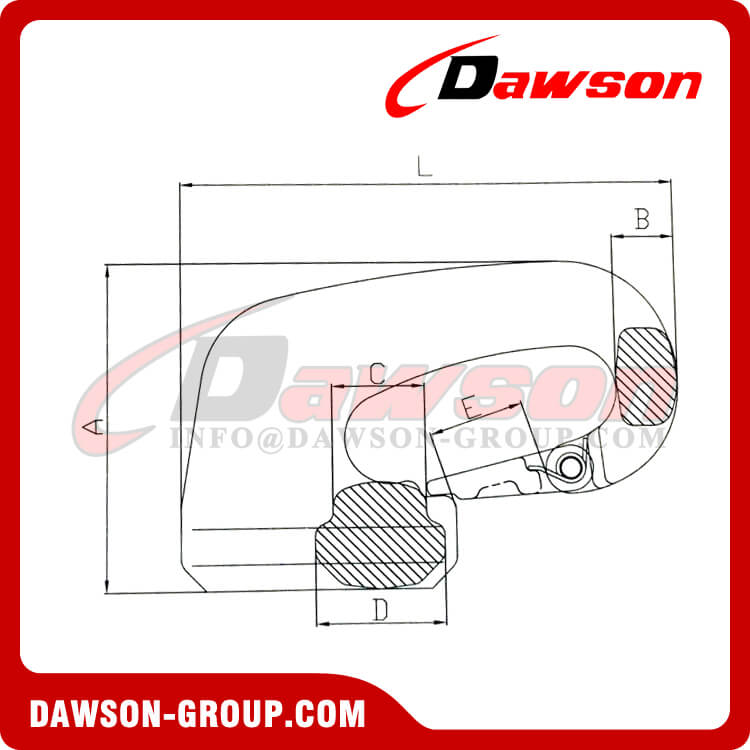 DS174 G80 Special Weld-on Hook with Cast Latch - Dawson Group Ltd. - China Manufacturer Supplier