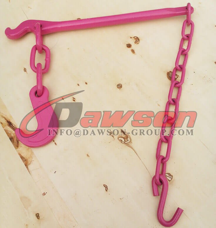 Grade 80 13mm Alloy Lashing Ship Lashing Chain Set Painted Hot Pink - Dawson Group Ltd. - China Factory