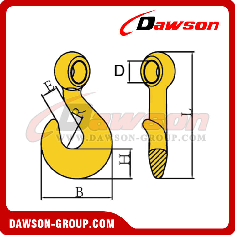 DS232 EYE TWIST HOOK FOR PULLING - DAWSON GROUP LTD. - CHINA FACTORY