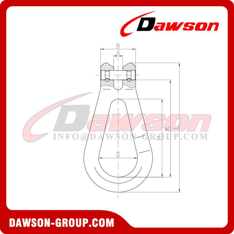 DS241 G80 Clevis Link, Clevis Omega Link for Lifting Chain Slings - Dawson Group Ltd. - China Manufacturer, Factory
