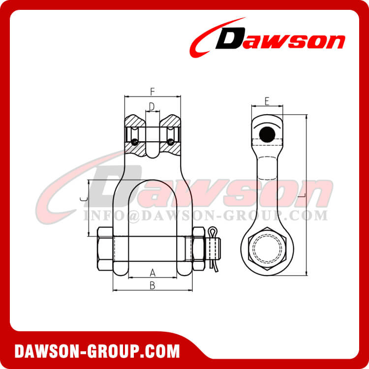 DS869 Forged Super Alloy Steel Double Clevis Link - Dawson Group Ltd. - China Manufacturer, Supplier