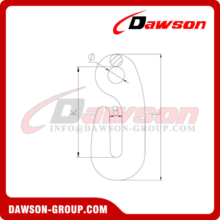 DS025 G80 Special Shaped Eye Type Hook for Lashing and Pulling - Dawson Group Ltd. - China Manufacturer, Factory
