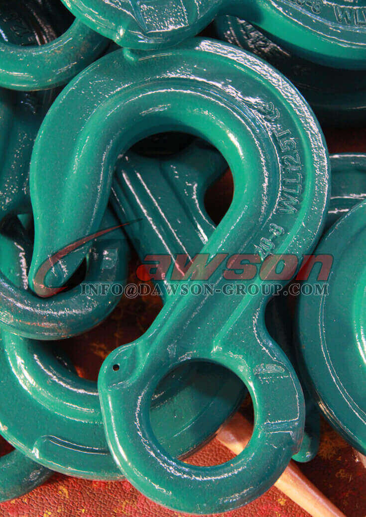 DS013 Grade 80 Eye Sling Hook with Cast Latch for Chain Slings, Eye Sling Hook - Dawson Group Ltd. - China Supplier, Exporter