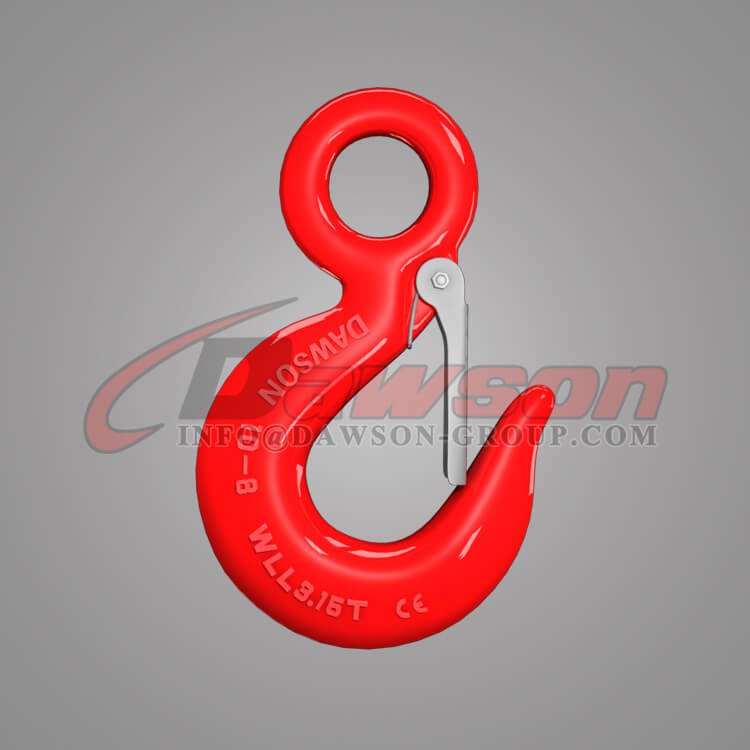 Grade 80 Eye Sling Hook with Latch, G80 Alloy Steel Eye Sling Hook for Chain Slings - Dawson Group Ltd. - China Manufacturer, Supplier