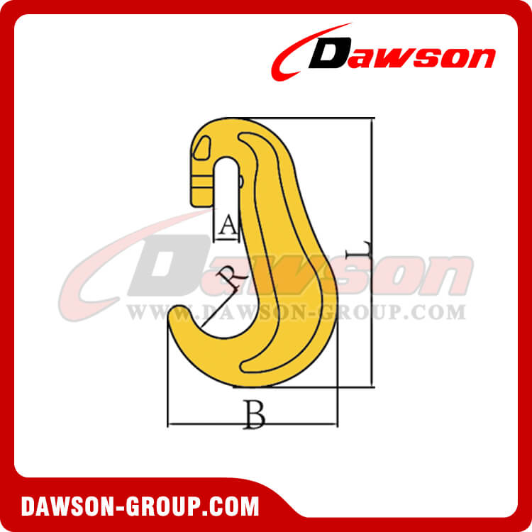 DS071 G80 LASHING TYPE C HOOK WITH SPLIT PIN(BOLT) - DAWSON GROUP LTD. - CHINA MANUFACTURER SUPPLIER