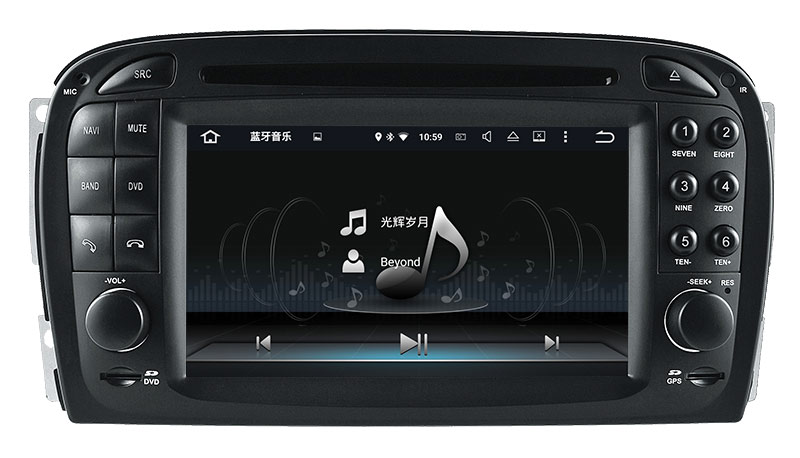 安卓dvd系统奔驰sl车载影音导航仪