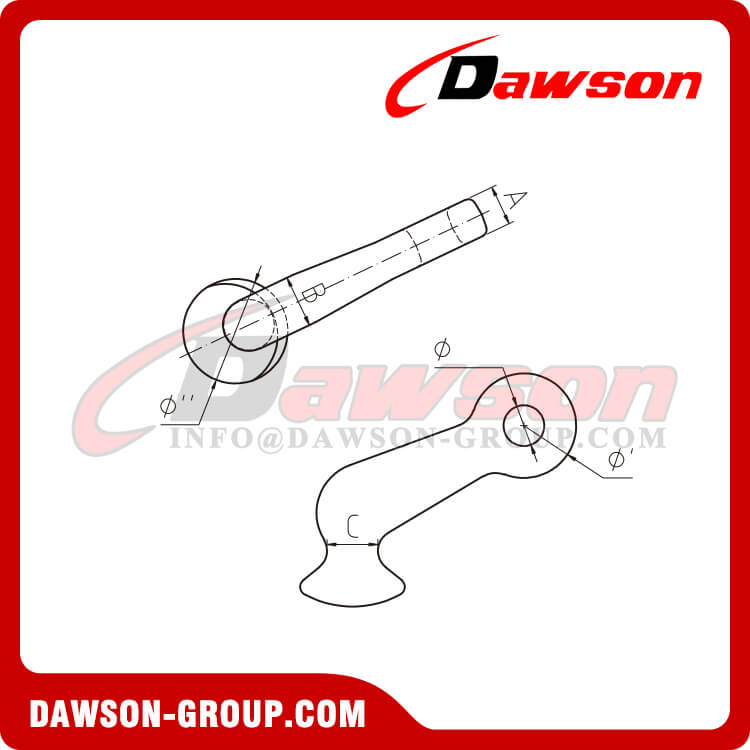 DS886 80 Eye Elephant Foot Suitable for G80 Lashing Chain - Dawson Group Ltd. - China Manufacturer, Supplier