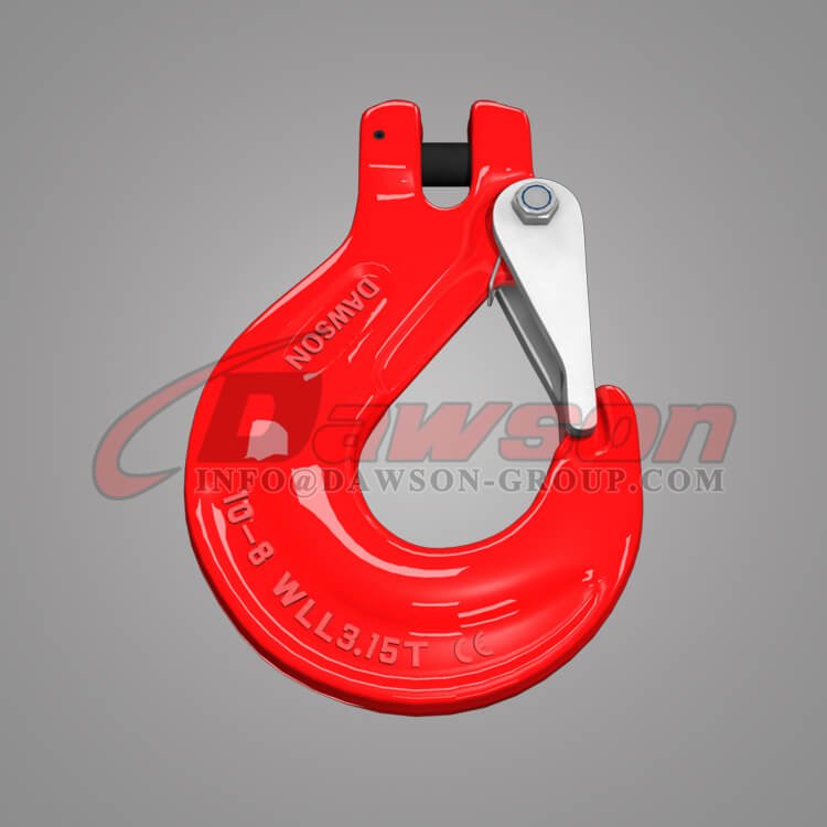 G80 Clevis Sling Hook with Cast Latch for Chain Slings, Grade 80 Clevis Hook - Dawson Group Ltd. - China Factory
